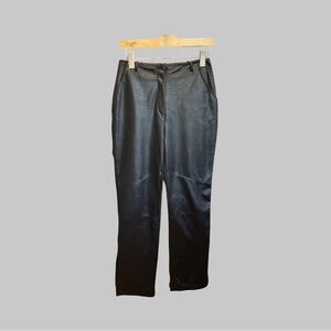 Joseph Ribkoff Black High-rise Leather Like Pants Size 12